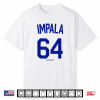 64 Impala Blue Text Lowrider Kustom Lead Sled Hot Rod Shirt