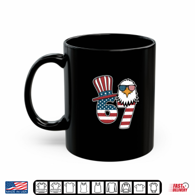 Mug 67 Six Seven Eagle American 4th Of July Patriotic USA Flag Shirt