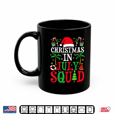 Mug Christmas in July Squad Family Group Matching Beach Summer Shirt