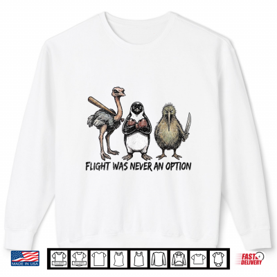 Sweatshirt Funny Birds Squad Vintage Flight was Never an Option Shirt