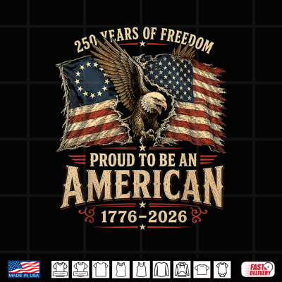 Design Eagle Flags Proud to Be an American Patriotic 4th of July Shirt
