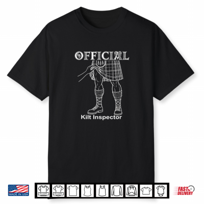 Official Kilt Inspector  Humorous Novelty Tartan 2026 (C) Shirt