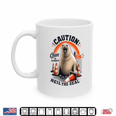 Mug Caution Neil The Seal Shirt