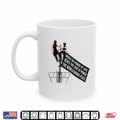 Mug Empire State Building When The Power Of Love Beats The Love Of Power Shirt