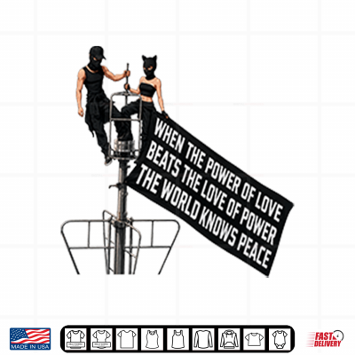 Design Empire State Building When The Power Of Love Beats The Love Of Power Shirt