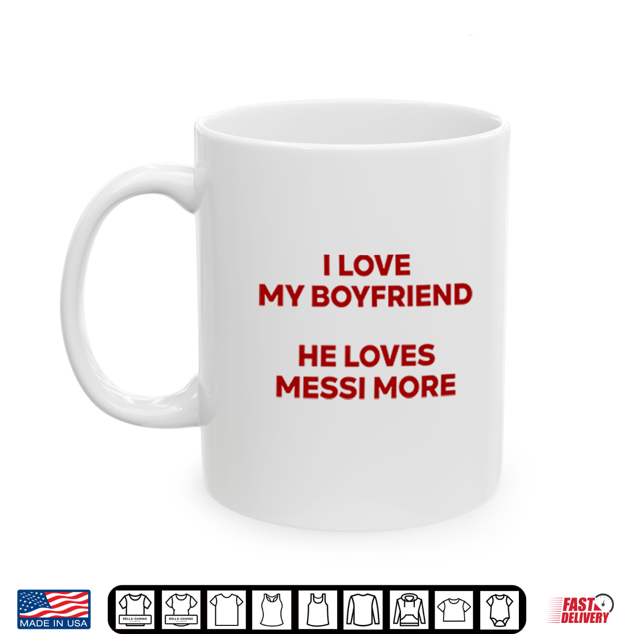 I Love My Boyfriend He Loves Messi More Shirt I Love My Boyfriend He Loves Messi More Shirt