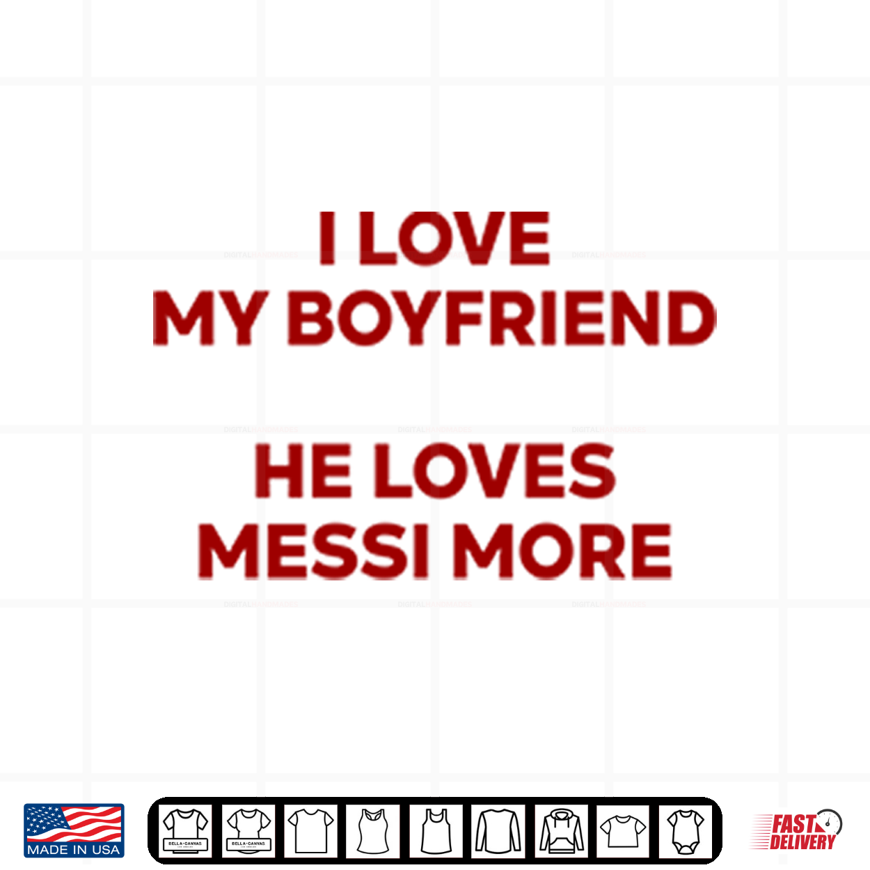 I Love My Boyfriend He Loves Messi More Shirt I Love My Boyfriend He Loves Messi More Shirt