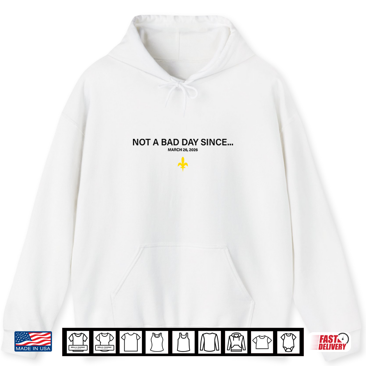 Not A Bad Day Since March 26 2026 New Orleans Saints Shirt Not A Bad Day Since March 26 2026 New Orleans Saints Shirt