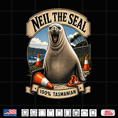 Design Neil The Seal 100 Tasmanian Shirt