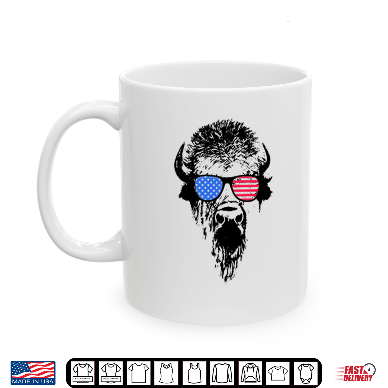 Patriotic Buffalo Usa Flag American Red White Blue Sunglasses Shirt Patriotic Buffalo Usa Flag American Red White Blue Sunglasses Shirt