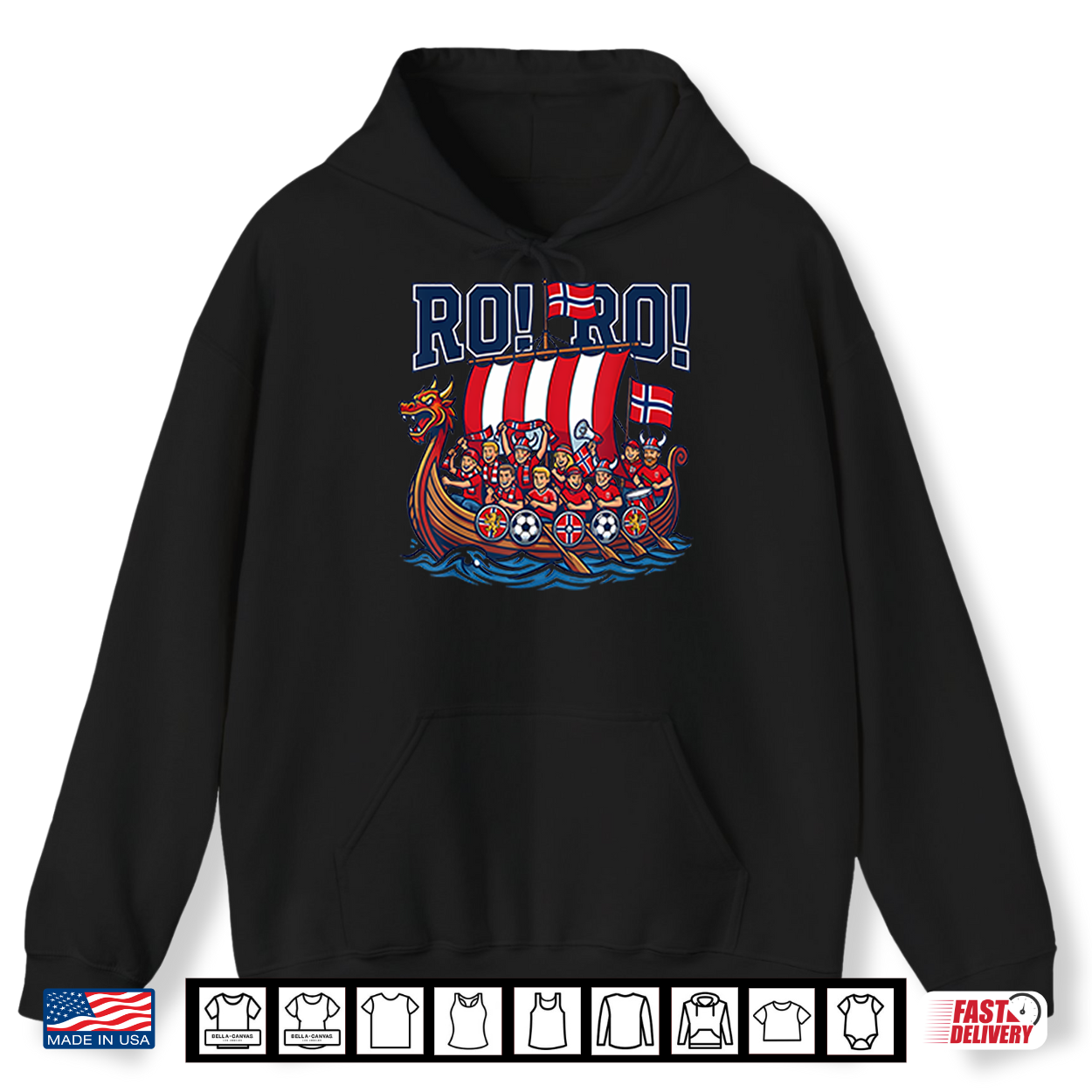 Ro Ro Norway Viking Ship Soccer Shirt Ro Ro Norway Viking Ship Soccer Shirt