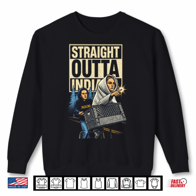 Sweatshirt Sophie Cunningham Caitlin Clark Straight Outta Indiana Shirt