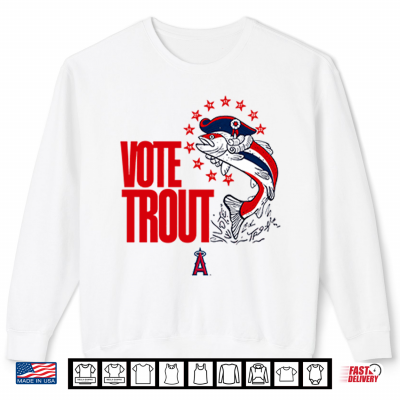 Sweatshirt Vote Trout Baseball Mike Trout All Star Baseball Shirt