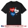 Happy Labor Day Patriotic Hearts Red White Blue Shirt