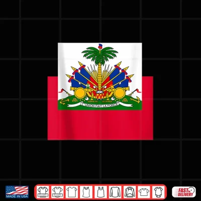 Design Republic Of Haiti Flag Haitian Labor Day Carnival Shirt