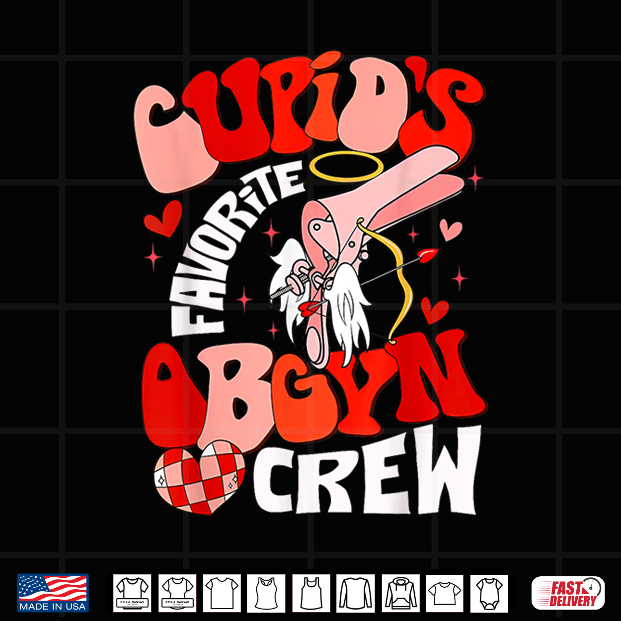 Cupids Favorite Obgyn Crew Valentines Day Labor Delivery Shirt Cupids Favorite Obgyn Crew Valentines Day Labor Delivery Shirt