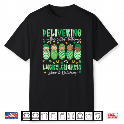 Delivering The Cutest Little Lucky Charms St Patricks Day Shirt