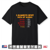 Funny I Always Give 100 Percent At Work Labor Day Shirt