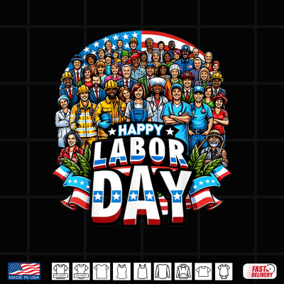 Design Funny Labor Day Happy American Labor Day Shirt