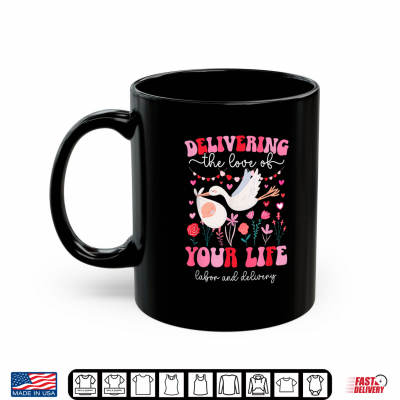 Mug Labor And Delivery Nurse Valentine L And D Nurse Valentines Day Shirt