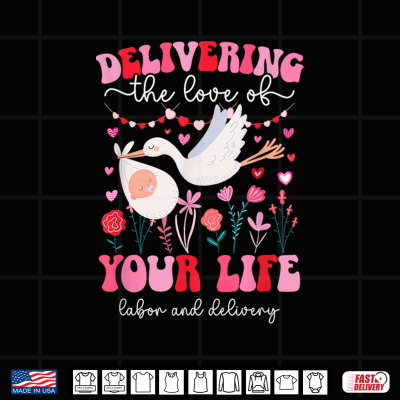 Design Labor And Delivery Nurse Valentine L And D Nurse Valentines Day Shirt