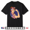Labor Day Shirts Rosie The Riveter American Flag Shirt