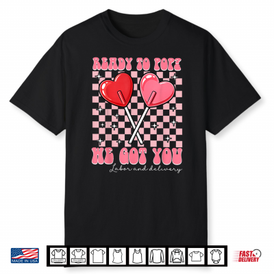 Valentines Day Labor Delivery Nurse Pop Scrub Top Shirt
