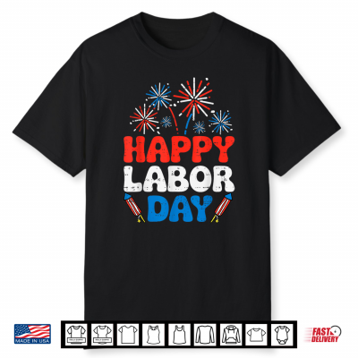 Happy Labor Day Patriotic Union Workers Usa Flag Men Women Shirt