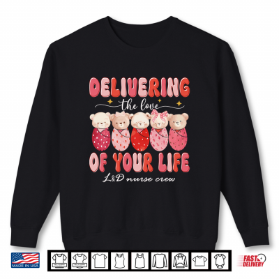Sweatshirt Labor and Delivery Nurse Valentines Day Coquette Healthcare Shirt