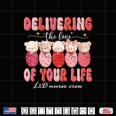 Design Labor and Delivery Nurse Valentines Day Coquette Healthcare Shirt