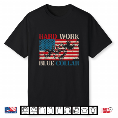 American Roughneck Mechanic Blue Collar Worker Shirt