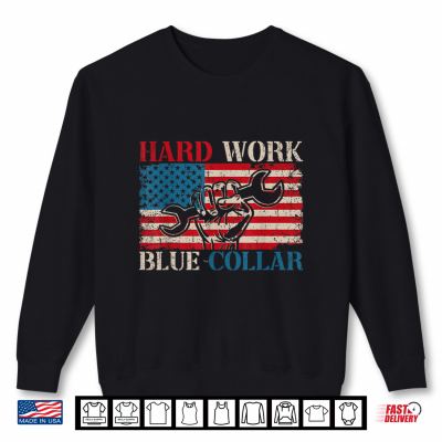 Sweatshirt American Roughneck Mechanic Blue Collar Worker Shirt