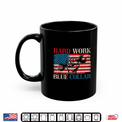 Mug American Roughneck Mechanic Blue Collar Worker Shirt