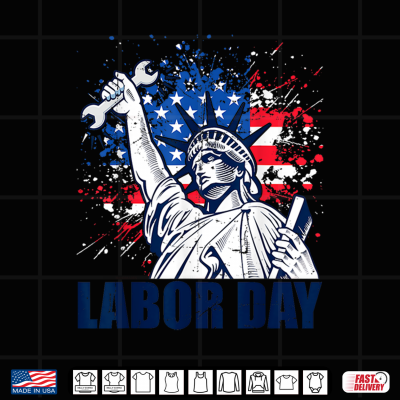 Design Funny Statue Of Liberty U S A Flag Labor Day Patriotic Union Shirt