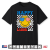 Happy Labor Day Smile Face Patriotic Union Workers U S A Flag Shirt