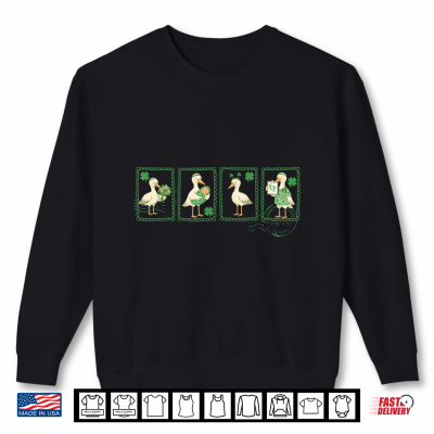 Sweatshirt Labor And Delivery Goose St Patricks Day Mother Baby Nurse Shirt