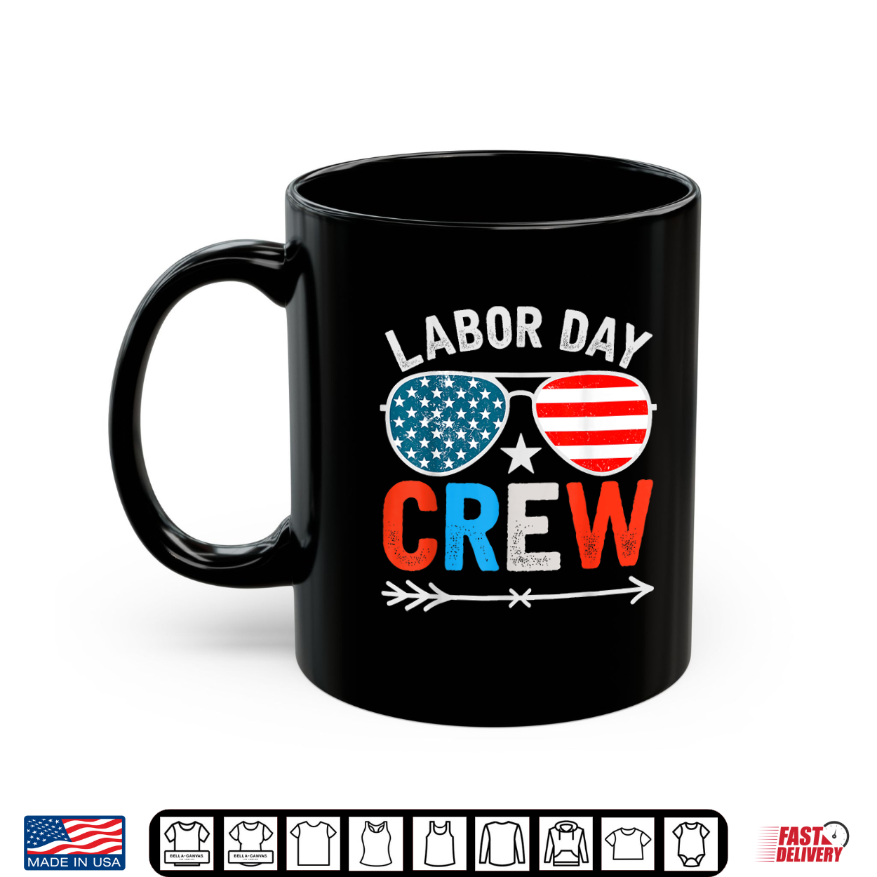 Labor Day Crew Patriotic Sunglasses Stars Stripes Fun Shirt Labor Day Crew Patriotic Sunglasses Stars Stripes Fun Shirt