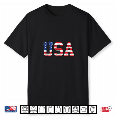 U S A Proud United States Of U S U S America Distressed Grunge Shirt