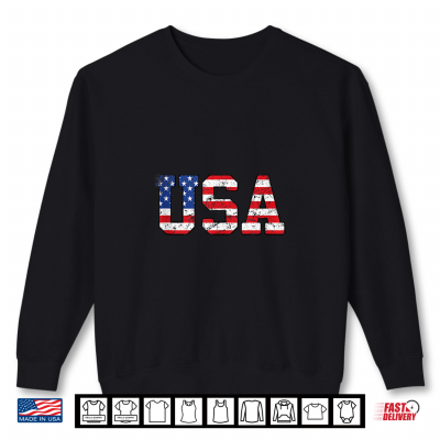 Sweatshirt U S A Proud United States Of U S U S America Distressed Grunge Shirt