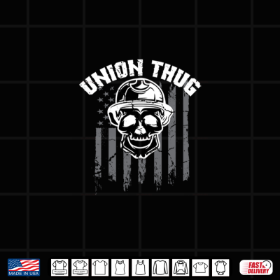 Design Union Thug Skull Head Union Leader U S A Flag U S Union Power Shirt