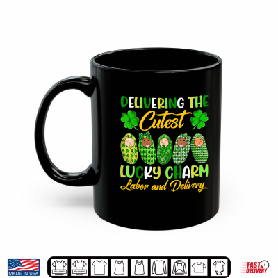 Mug Delivering The Cutest Lucky Charm L And D Nurses St Patricks Day Shirt