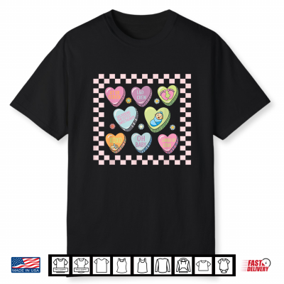 Labor And Delivery Nurse Candy Heart Valentines Day Shirt