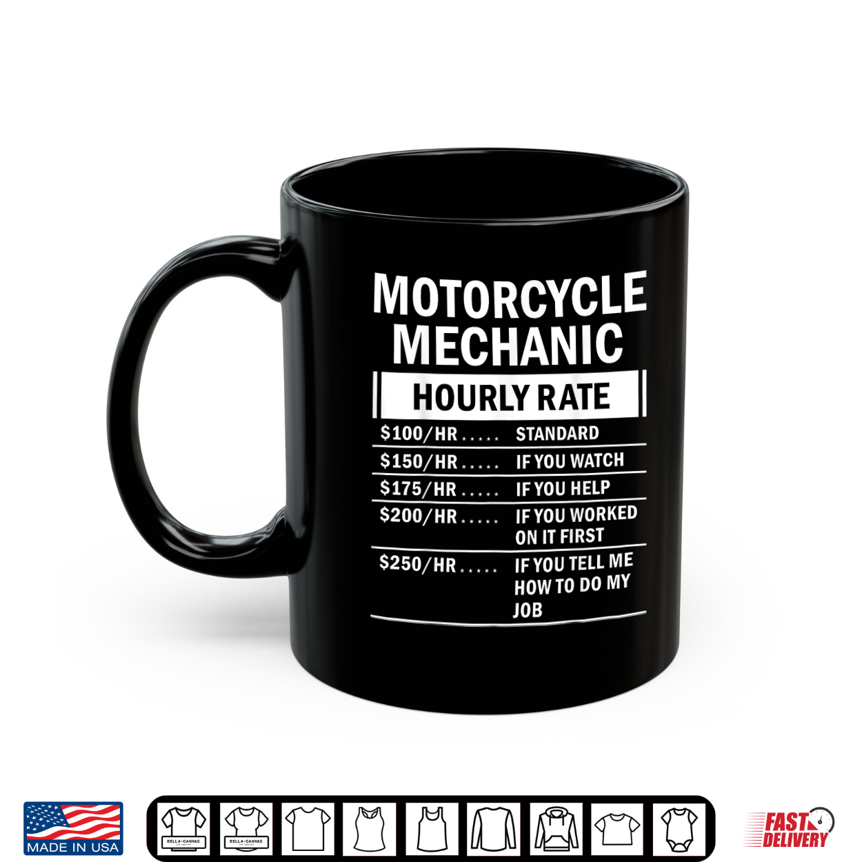 Motorcycle Mechanic Hourly Rate Funny Labor Day Coworker Shirt Motorcycle Mechanic Hourly Rate Funny Labor Day Coworker Shirt