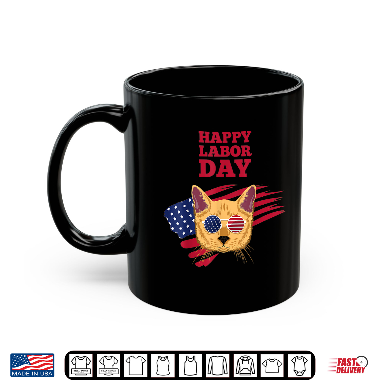 Funny Vintage Cat Happy Labor Day For Workers And Employees Shirt