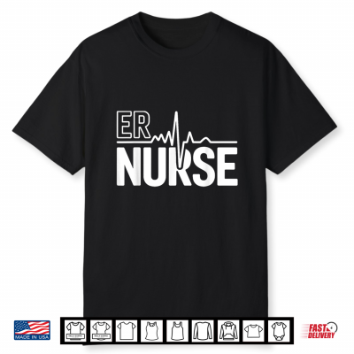 Cool Emergency Nurse Art For Men Women Emergency Room Rn Shirt