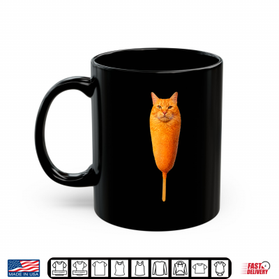 Mug Corn Dog Cat Funny Food Animal Pun Art Shirt