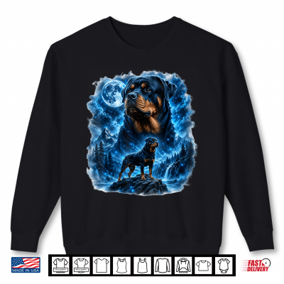 Sweatshirt Epic Rottweiler Moonlit Fantasy Dog Lover Shirt