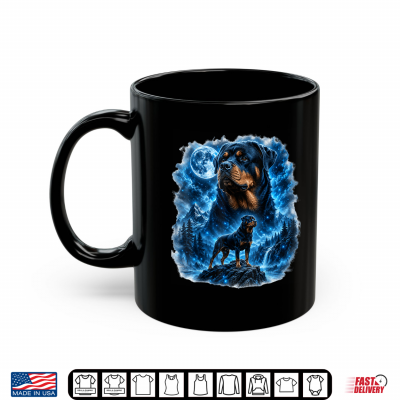 Mug Epic Rottweiler Moonlit Fantasy Dog Lover Shirt