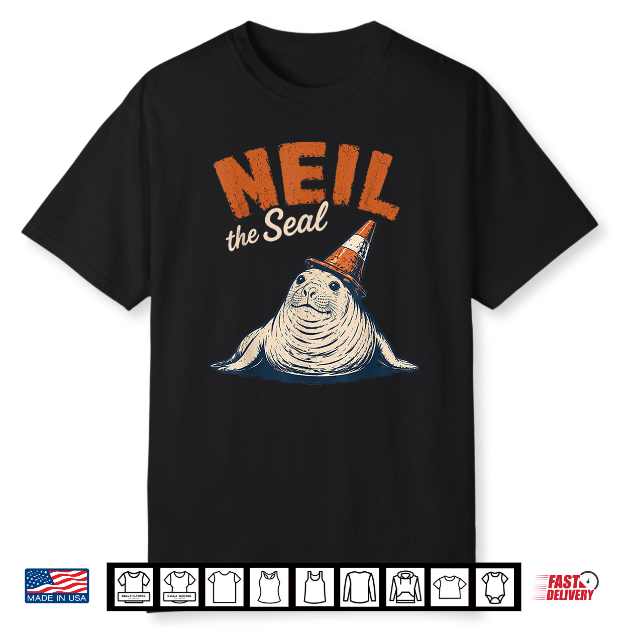 Neil The Seal Tasmania Funny Traffic Cone Shirt Neil The Seal Tasmania Funny Traffic Cone Shirt