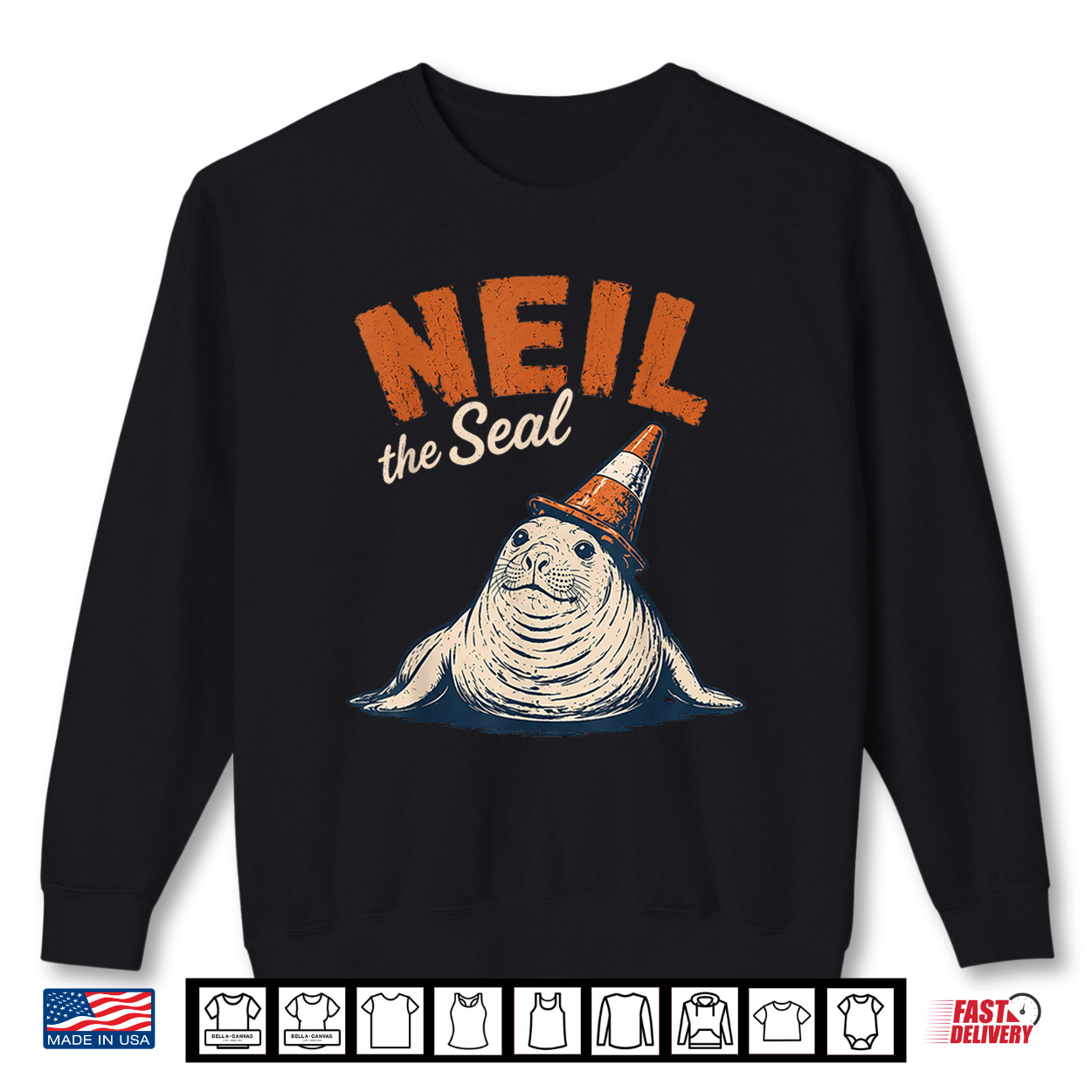 Neil The Seal Tasmania Funny Traffic Cone Shirt Neil The Seal Tasmania Funny Traffic Cone Shirt